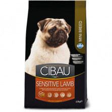 Farmina Cibau Sensitive сухой корм для взрослых собак мелких пород с чувствительным пищеварением с ягненком - 2.5 кг