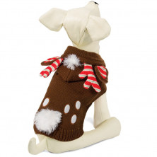 Triol свитер для собак "Рождественский олень", коричневый S, 25 см