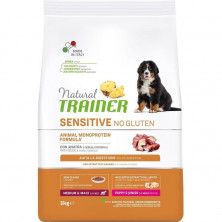 Trainer Natural Sensitive No Gluten Puppy & Junior сухой корм для щенков мелких пород с уткой - 3 кг