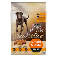 Сухой корм Purina Pro Plan Duo Delice для взрослых собак средних и крупных пород с курицей и рисом - 2,5 кг