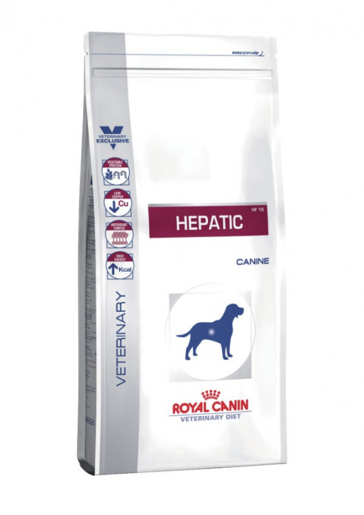 Royal Canin Hepatic HF16 для собак при заболеваниях печени 1.5 кг