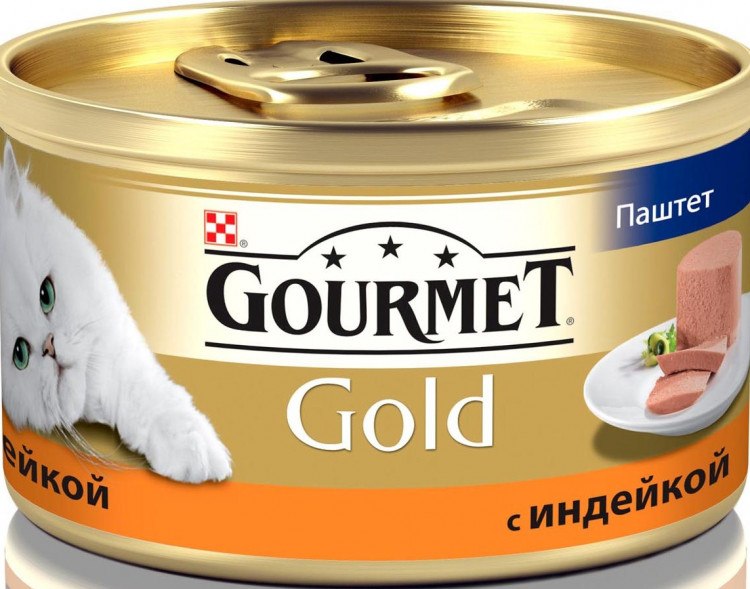 Консервы Gourmet Gold паштет для кошек с индейкой - 85 г