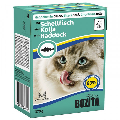 Bozita кусочки в желе со вкусом морской рыбы для кошек - 370 г