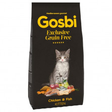 Gosbi Exclusive Grain Free корм для котят с курицей и рыбой - 2 кг