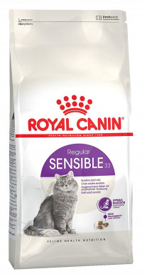 Royal Canin Sensible сухой корм для взрослых кошек с чувствительной пищеварительной системой - 400 гр