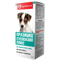 Apicenna Празицид суспензия Плюс для дегельминтизации при нематозах и цестозах у щенков мелких пород - 6 мл 1 ш