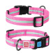 Ошейник Waudog Nylon светонакопительный ширина 20 мм, длина 24-40 см розовый 1 ш