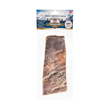Лакомство Погрызухин для собак ребро северного оленя M