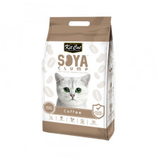 Kit Cat SoyaClump Soybean Litter Coffee соевый биоразлагаемый комкующийся наполнитель с ароматом кофе - 14 л