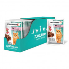 Зоогурман влажный корм для взрослых кошек всех пород с телятиной и языком в паучах - 85 г