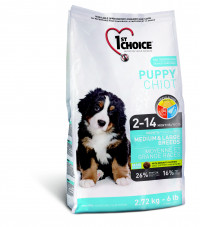 1st Choice Puppy для щенков средних и крупных пород с курицей - 7 кг
