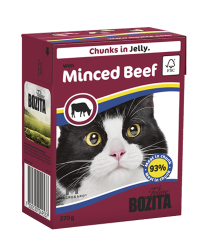 Bozita кусочки в желе с рубленой говядиной для кошек - 370 г