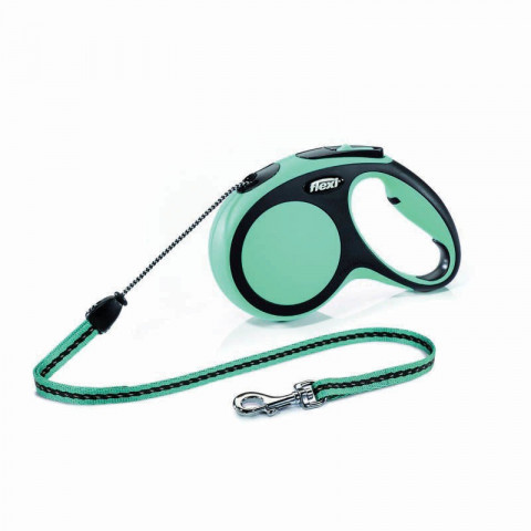 Поводок-рулетка Flexi New Comfort M длиной 5 м для собак до 20 кг трос голубая 1 ш