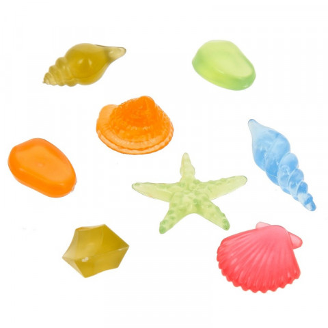 Gloxy флуоресцентная аквариумная декорация набор ракушек - 8 шт