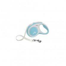 Flexi New Comfort tape S поводок-рулетка для собак, светло-голубая 5 м, до 15 кг