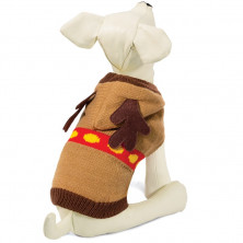 Triol свитер для собак "Рождественский олень", светло-коричневый XS, 20 см
