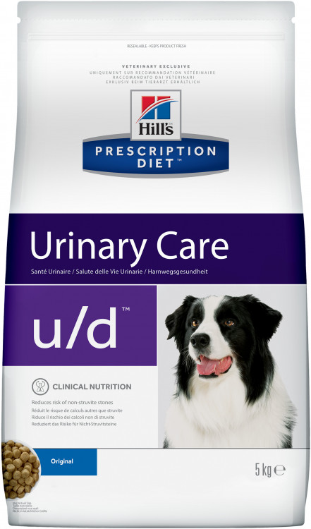 Hill's Prescription Diet u/d Urinary Care корм для собак диета для поддержания здоровья почек и мочевыводящих путей 5 кг