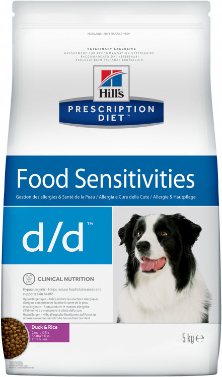 Hill's Prescription Diet (5 кг) D/D Canine Skin Support Duck & Rice dry