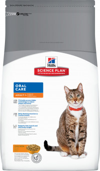 Hill's Science Plan Oral Care сухой корм для взрослых кошек для гигиены полости рта с курицей - 1.5 кг