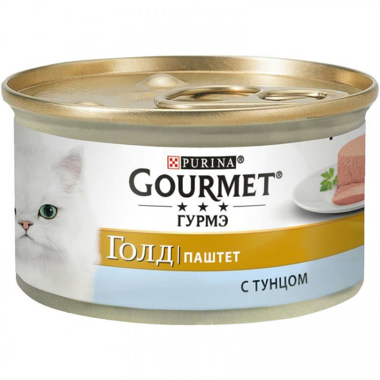 Консервы Gourmet Gold паштет для кошек с тунцом - 85 г