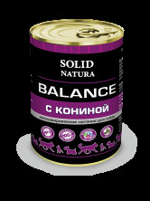 Solid Natura Balance консервы для собак, конина - 340 г