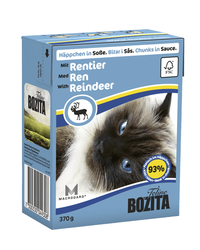 Bozita кусочки в желе со вкусом оленя для кошек - 370 г
