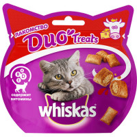 Whiskas Duo лакомство с говядиной и сыром для кошек - 40 г