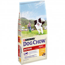 PURINA DOG CHOW (14 кг) Active Adult с курицей для взрослых активных собак