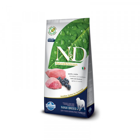 Farmina N&D Dog Lamb & Blueberry Adult Maxi 12 кг