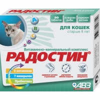 Радостин витаминно-минеральный комплекс для кошек старше 8 лет 90 таблеток
