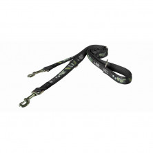 Rogz перестежка для средних собак 100-130-160 см, HLM03BB, черная с белым