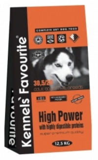 Kennels` Favourite High Power корм для взрослых крупных собак с высоким уровнем активности 20 кг