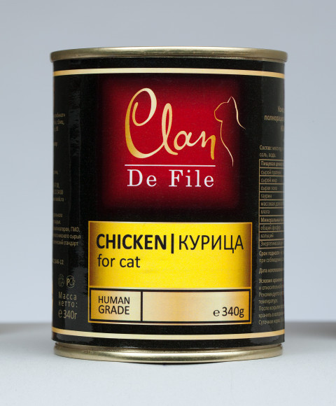 Консервы Clan De File для кошек с курицей - 340 г
