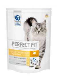 Perfect Fit Sensitive сухой корм для взрослых кошек с чувствительным пищеварением с индейкой - 650 гр