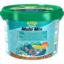 Корм Tetra Pond MultiMix для прудовых рыб (гранулы, хлопья, таблетки, гаммарус) - 10 л 1.9 кг