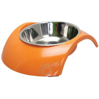 Миска для собак ROGZ Luna специальная эргономичная форма и вынимаемая миска оранжевая - 700 мл