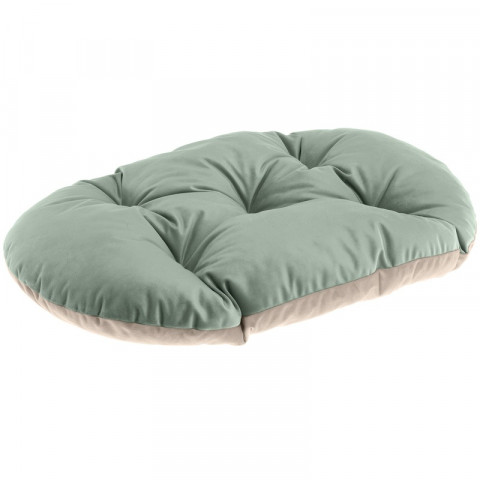 Ferplast Prince Cushion велюровая подушка для кошек и собак, зелено-бежевая размер 65, 65x42 см