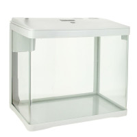 Prime аквариум с LED светильником, фильтром и кормушкой, белый 33 л