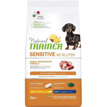 Trainer Natural Sensitive No Gluten Adult Mini сухой корм для собак мелких пород с чувствительным пищеварением с уткой - 2 кг