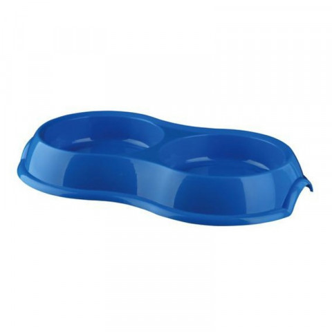 Миска Trixie для кошек двойная пластмассовая 2х0,2 л/?11 см