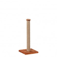 Пушок Столбик когтеточка для кошек джутовый, цвет коричневый 65 см