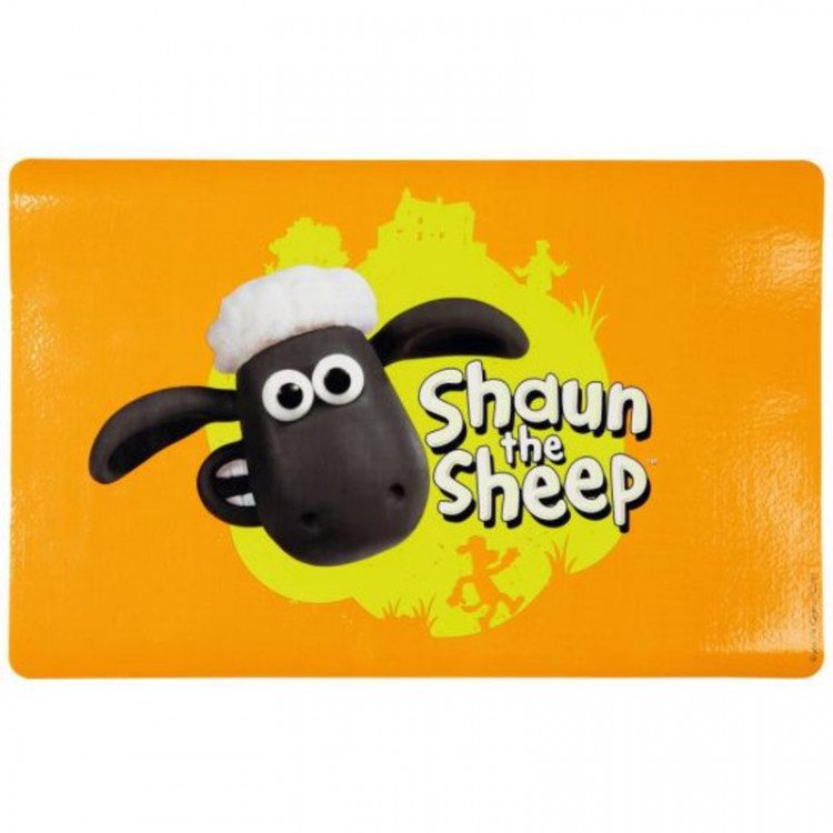 Коврик под миску Trixie Shaun the Sheep для кошек 44х28 см оранжевый 1 ш