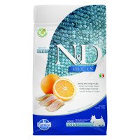Farmina N&D Ocean сухой корм для взрослых собак мелких пород с сельдью и апельсином - 800 г