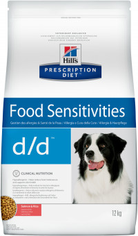 Hill's Prescription Diet D/D при аллергии, лосось с рисом 12 кг