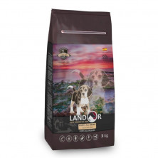 Landor Puppy сухой корм для щенков всех пород от 1 до 18 месяцев, с уткой и рисом - 3 кг