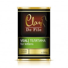 Clan De File влажный корм для котят с телятиной в консервах - 340 г