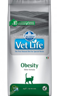 Farmina Vet Life Cat Obesity ветеринарный диетический сухой корм для взрослых кошек с излишнем весом - 10 кг