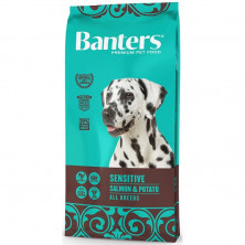 Сухой корм Banters Sensitive для взрослых собак с чувствительным пищеварением с лососем и картофелем - 3 кг