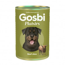 Влажный корм Gosbi Plaisirs для взрослых собак с тушеной говядиной - 370 г
