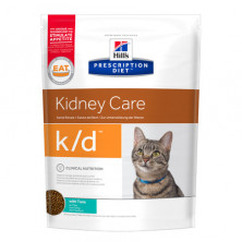 Hill's Prescription Diet k/d Kidney Care сухой диетический корм для кошек для поддержания здоровья почек с тунцом - 400 г